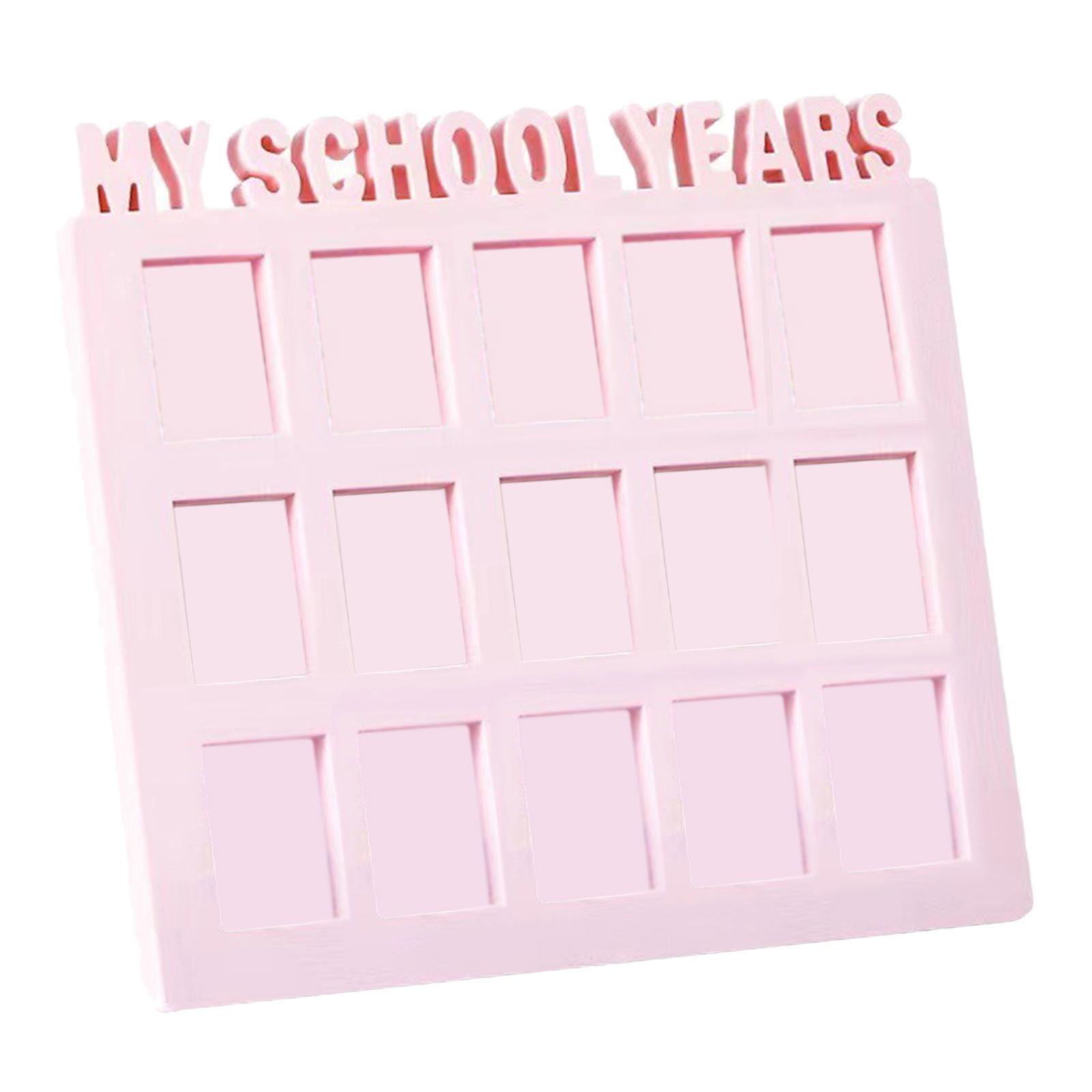 School Years Picture Frame Gift Graduation Photo Frame Displays 15 1.6x2 Pictures for Wall and Tabletop