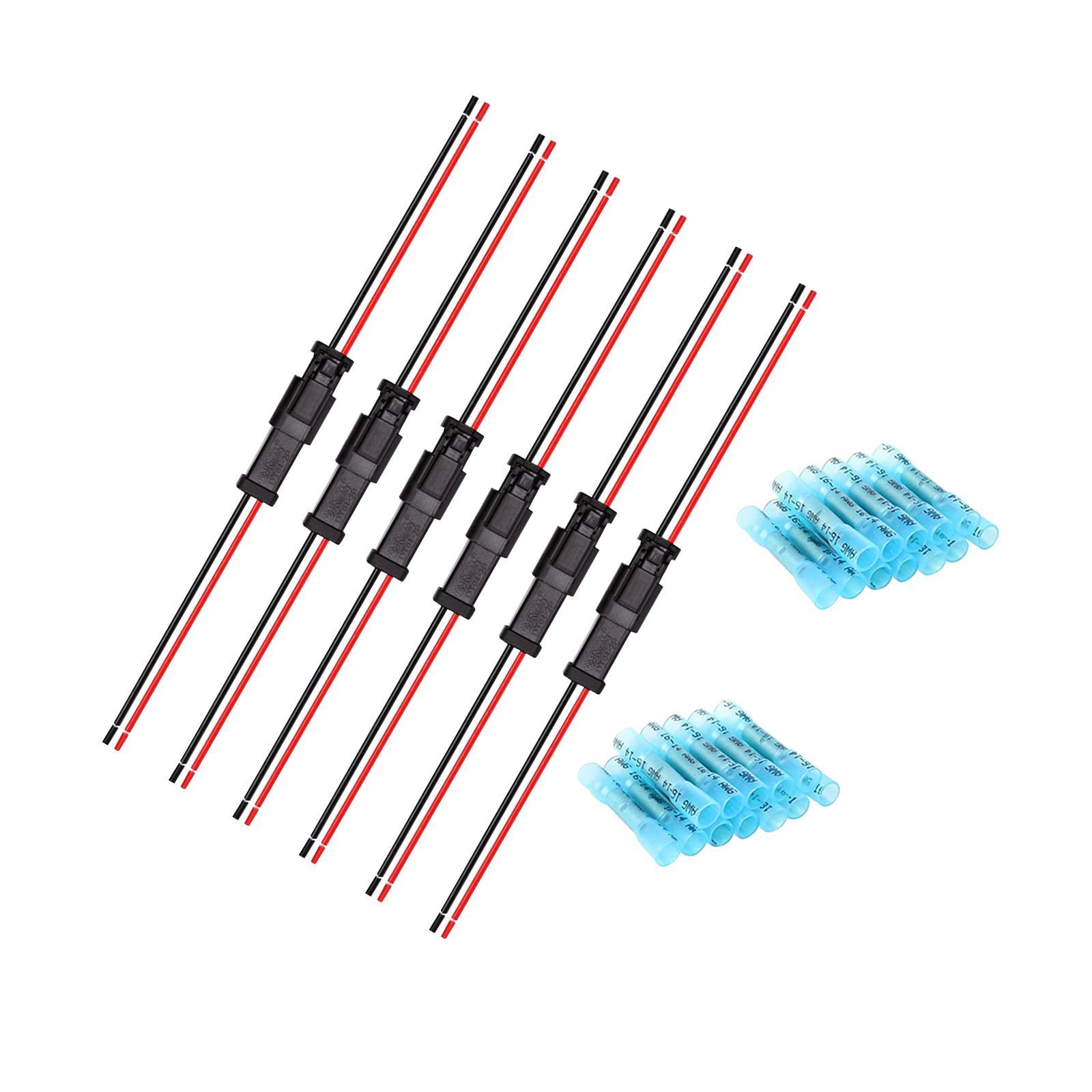 DT 2 Pin Set Male and Female Wire Connectors 14AWG Thicker Wire Harness Connector Way for led Lights light Bar