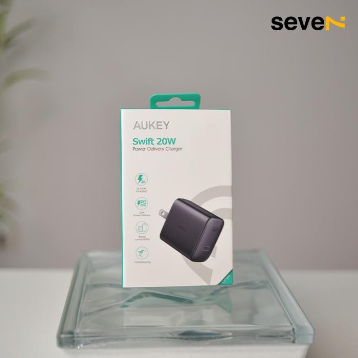 Củ Sạc Nhanh Aukey PA-F1S 20W USB-C PD 3.0 Hàng Chính Hãng