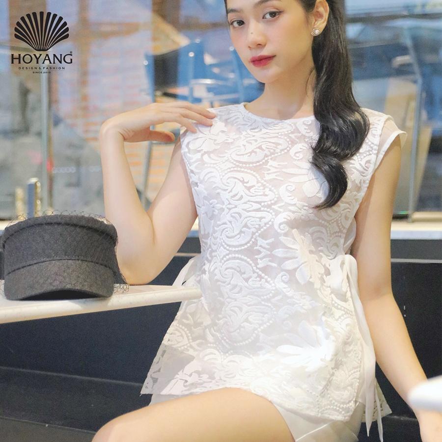 Áo Ren Buộc Nơ Eo High Fashion HOYANG A192