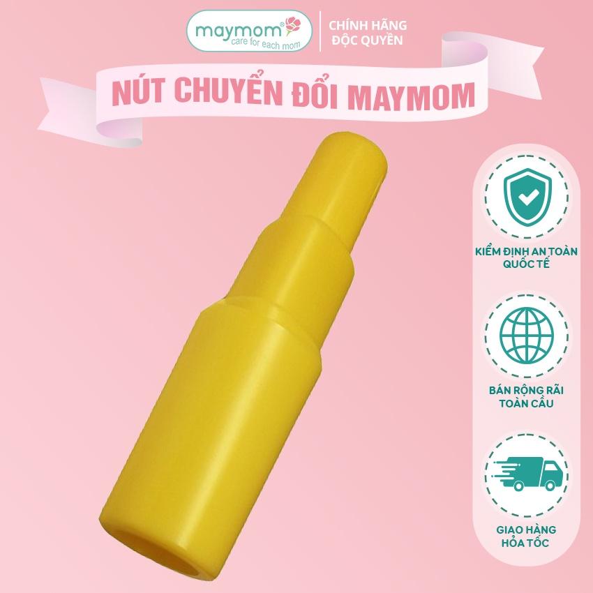 Nút Chuyển Đổi Maymom, Giúp Chặn Sữa Ngắn Thành Chặn Sữa Dài, Kết Nối Được Với Cổ Nối Phễu Cổ Hẹp (1 cái)