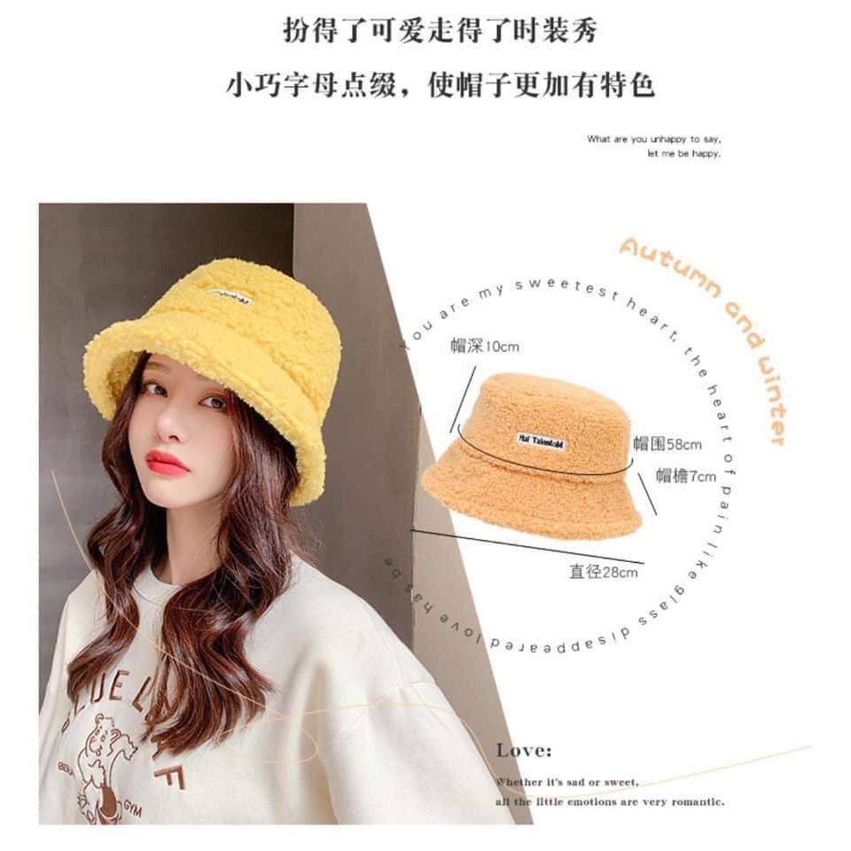 MŨ LÔNG CỪU VÀNH NHỎ SIÊU HOT 2020