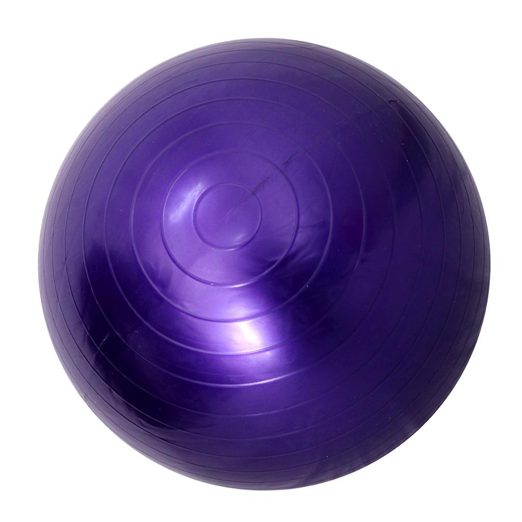 Physio Balance Yoga Fitness Gym ANTI-BURST BALL Exercise 45cm Inflatable, Purple