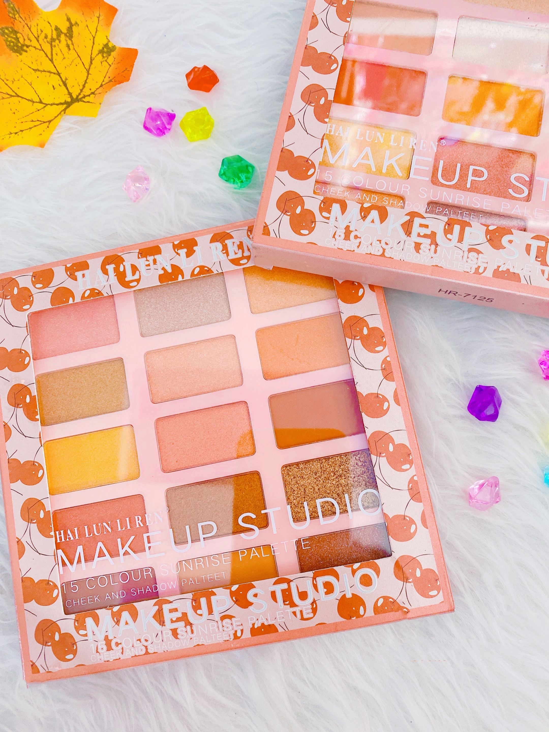 Bảng MắtMAKEUP STUDIO 15 Ô Màu Cherry Nhiều Màu Sắc PMịn Nhũ Lâu Phai Chính Hãng