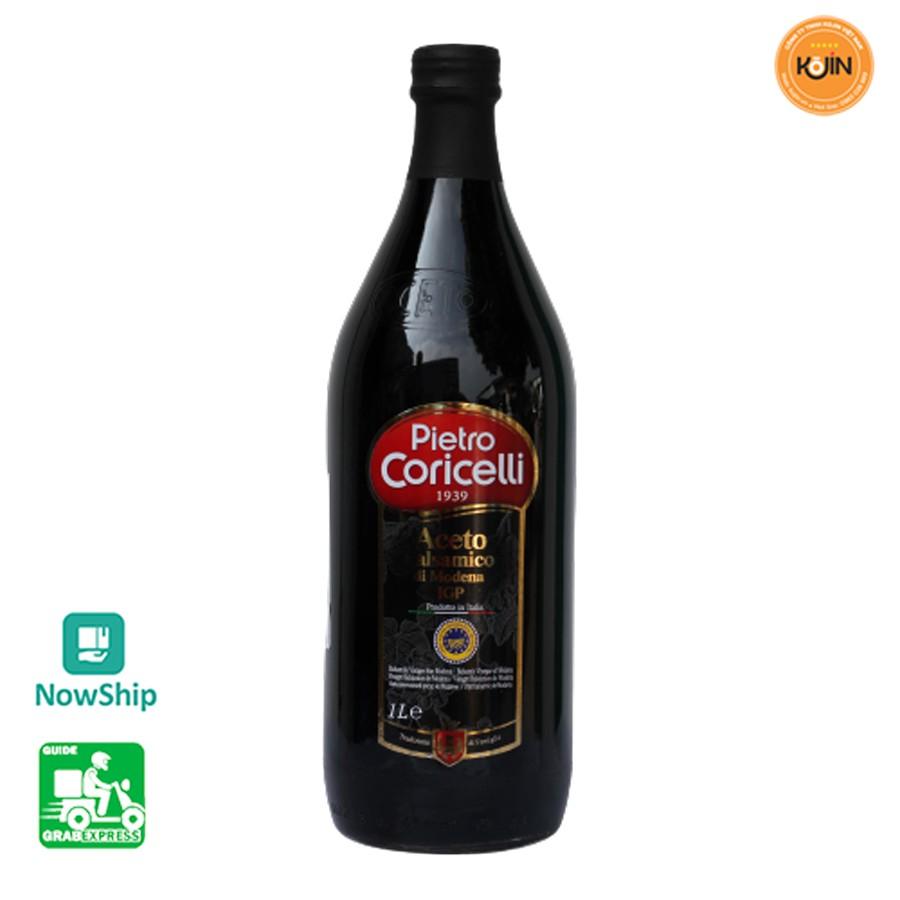 Dấm Balsamic Kojin Dấm Nho Thơm Cao Cấp Balsamic Vinegar Nhãn Hiệu Pietro Coricelli 1000ml Nhập Khẩu Ý Hàng Mới