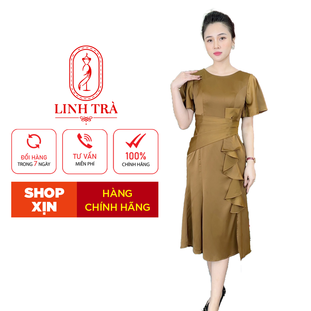 Đầm Trung Niên [ Linh Trà ] (VIP 11) Trẻ Trung Thiết Kế Trang Nhã Thanh Lịch Bigsize Đi Làm Đi Tiệc Cho Bà Cho Mẹ U50