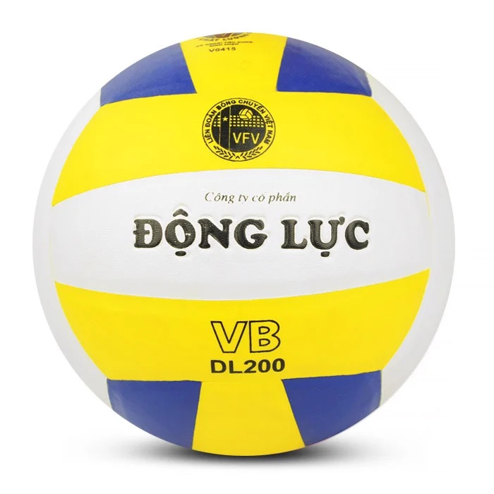 Quả bóng chuyền thi đấu, Quả bóng chuyền Động Lực DL200 - Dungcusport tặng lưới + kim bơm