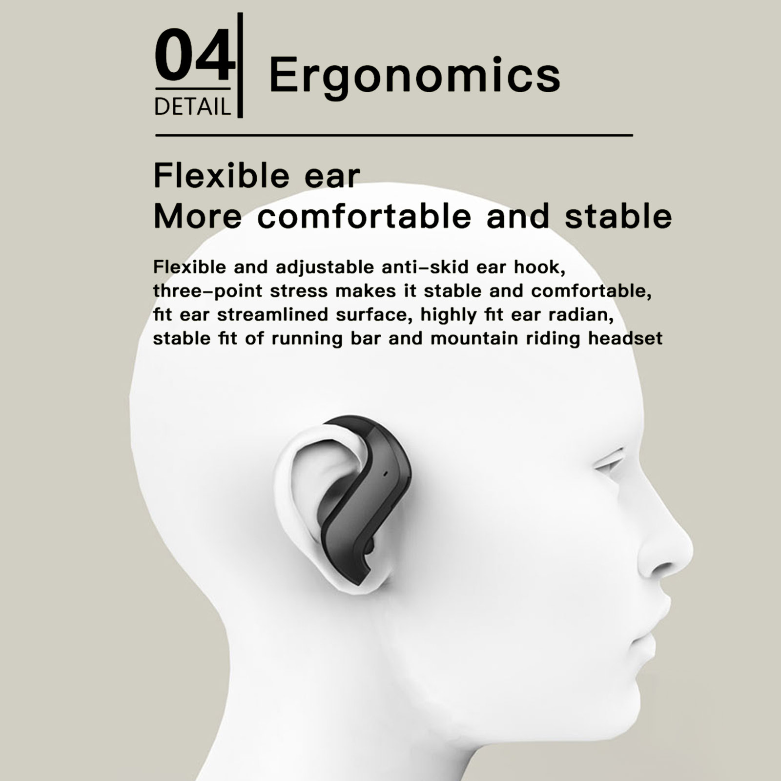 Tai Nghe Không Dây Bluetooth MD03 Màn Hình LED IPX4 Chống Nước