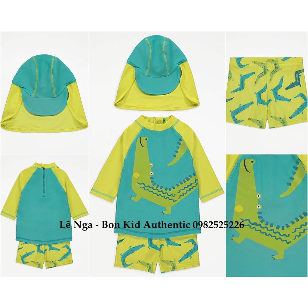 Set bộ quần áo bơi kèm mũ GEOGRE_UK sz 6-9m, 9-12m, 12-18m, 1.5-2y, 2-3y, 3-4y, 4-5y, 5-6y