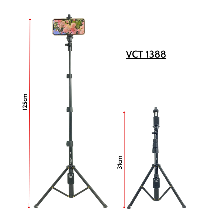  Gậy tự sướng kiêm tripod Yunteng VCT 1388/1388L - HÀNG CHÍNH HÃNG