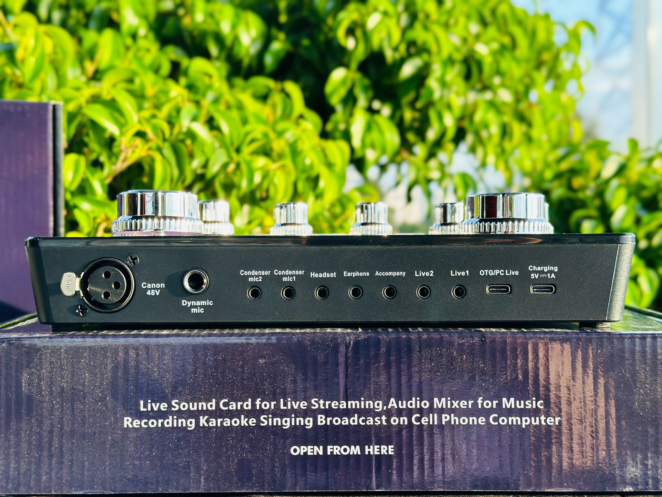 Sound Card MTMAX X7PRO - Thu Âm Livestream Tại Nhà Dễ Dàng, Bluetooth 5.0, Có Nguồn Micro 48V, 12 Hiệu Ứng Âm Thanh, Thay Đổi Giọng Nói, Điều Chỉnh Bass Mid Treble hàng chính hãng