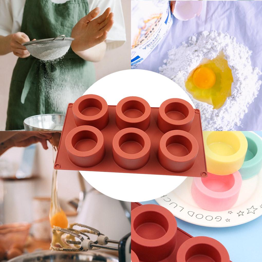 Silicone Muffin Cups Heat-Resistant Non-Stick Mold Portable Reusable Flexible Cupcake Tray DIY Food Roasting Oven