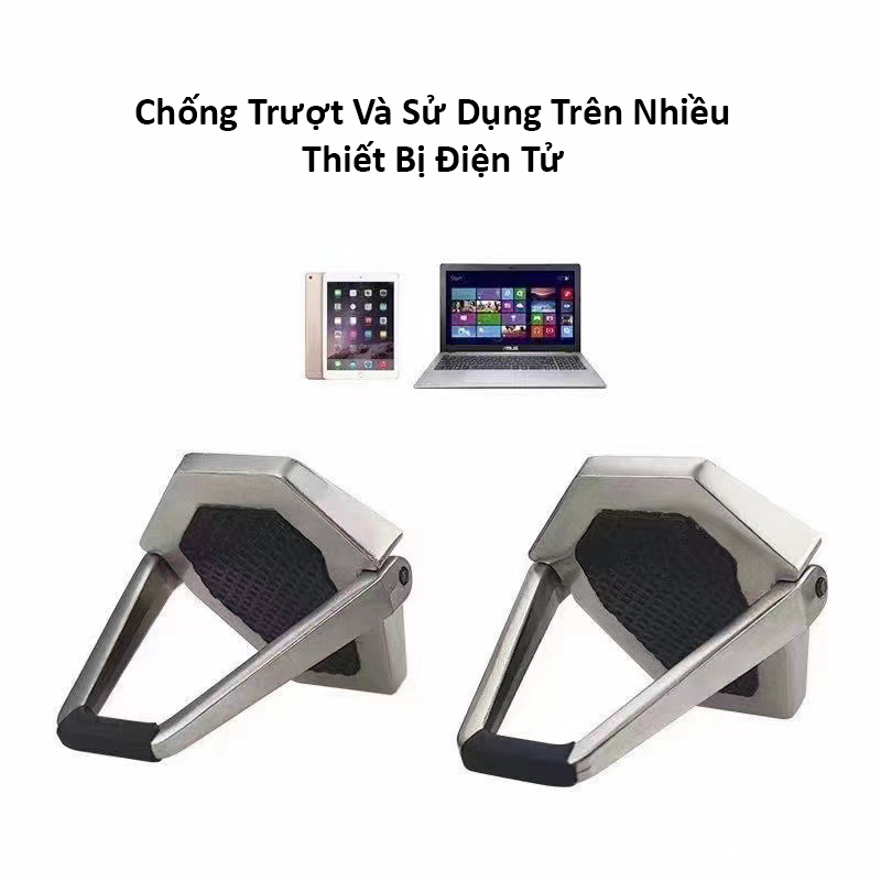 Giá Đỡ Laptop Mini Tản Nhiệt Chống Trượt Hợp Kim Loại ( Chân Kê Di Động Chịu Lực Ổn Định Nhỏ Gọn Tiện Dụng Giá Rẻ Hàng Nhập Khẩu )