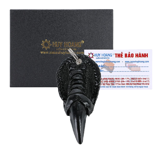 HC8425 - Móc khóa Huy Hoàng chân đà điểu màu đen