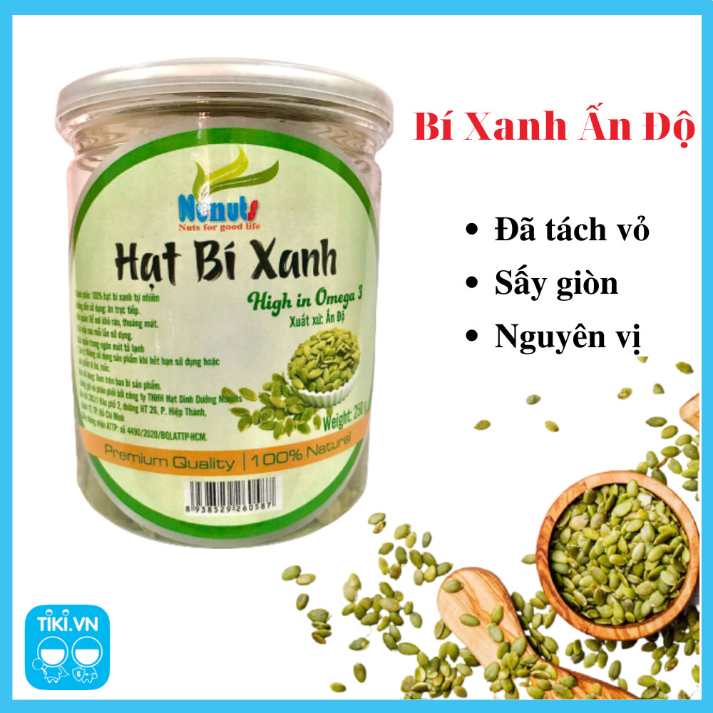 Combo 3 hũ hạt dinh dưỡng Nunuts (hạt hạnh nhân, hạt bí, hạt macca) , đã sấy giòn, ăn liền ( mỗi hũ 250g).