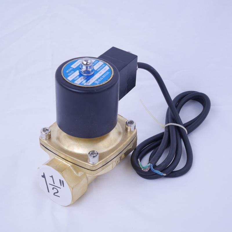 Van điện từ 2W-025-08 1/4", Φ12 mm, lõi đồng AC 220V, Solenoid valve