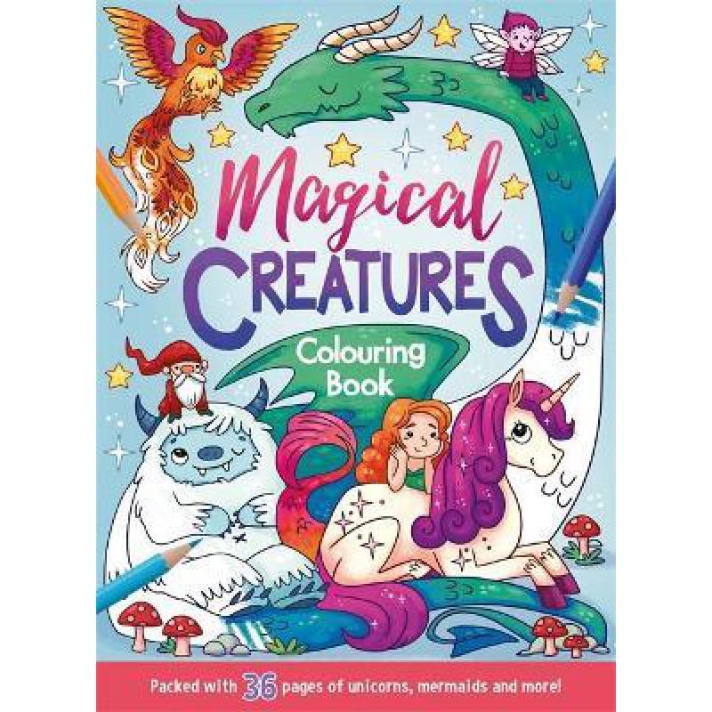 Sách tô màu Awesome Colouring 4: Magical Creatures Colouring Book