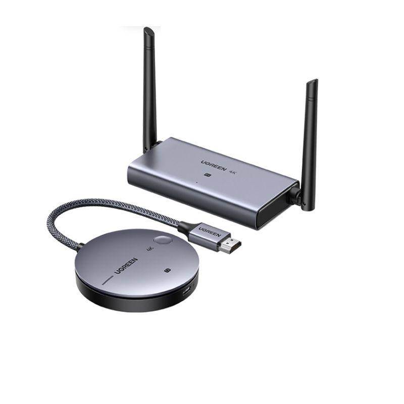 Ugreen 90909A 4k30hz băng tần 2.4g và 5g 1 bộ nhận và 1 bộ phát wireless HDMI không dây 4K 29497 CM586 20029497 - Hàng chính hãng