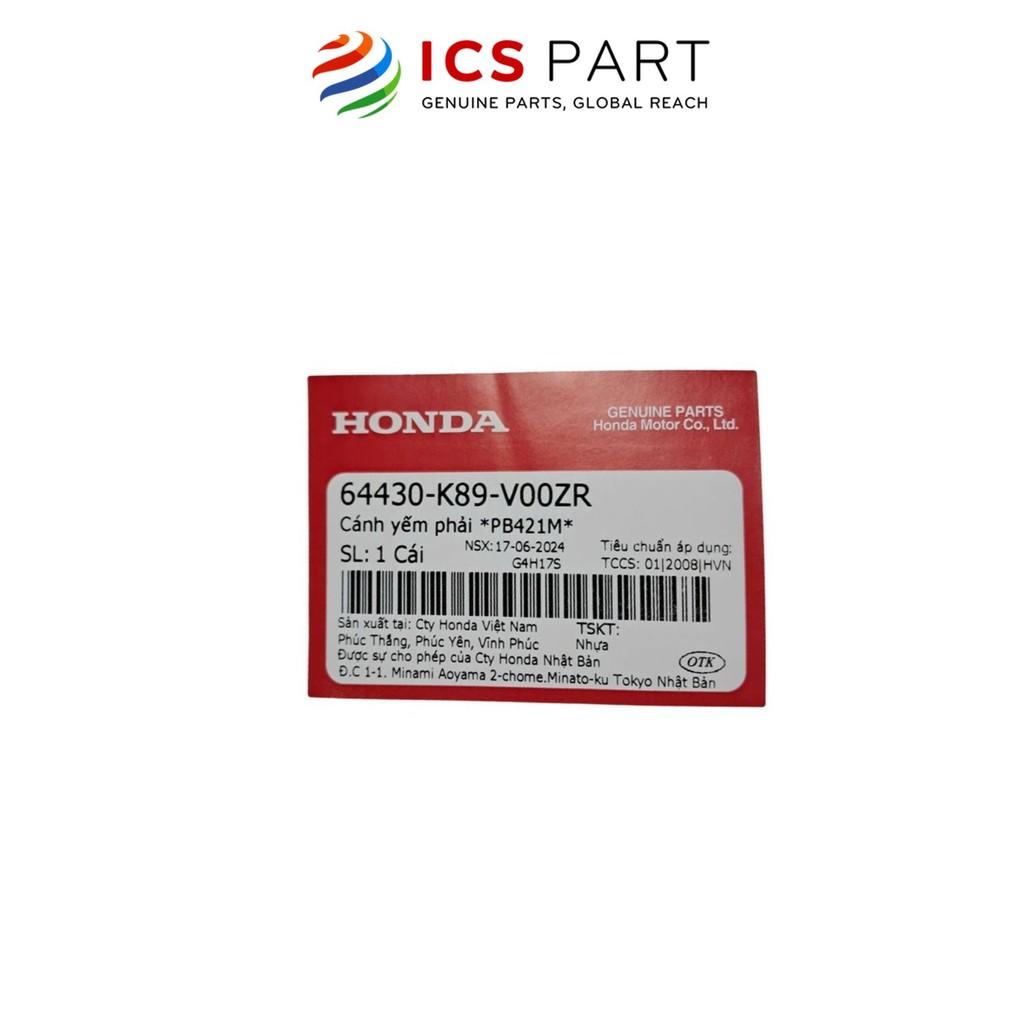 Cánh Yếm Ngoài Phải HONDA Wave 110 2019 Xanh Tím Pb421M (64430K89V00ZR)