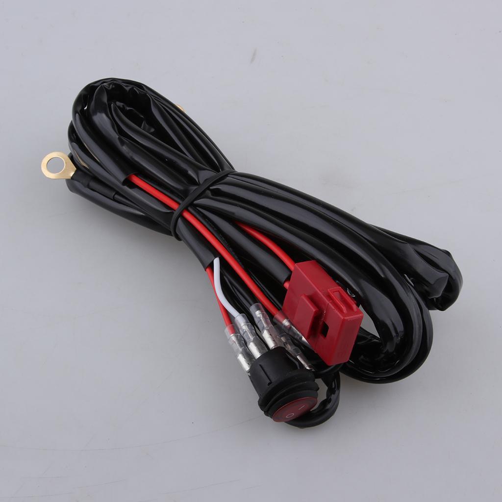 Wiring Harness, Heavy Duty Wiring Harness Kit for Led Light Bar 12V 40A Fuse