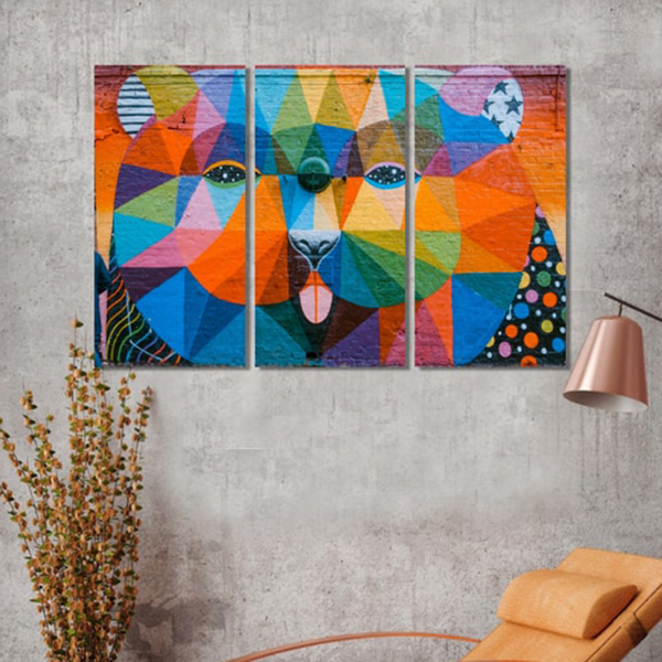 Bộ 3 Tranh Trang Trí "Low Poly" - W310