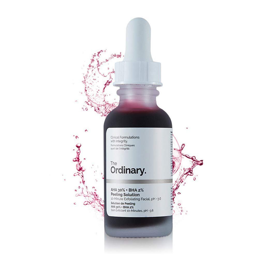 Combo Tinh Chất The Ordinary AHA 30%+BHA 2% Peeling Solution và serum Cấp ẩm hồi phục Hyaluronic Acid 2% + B5(2x30ml)