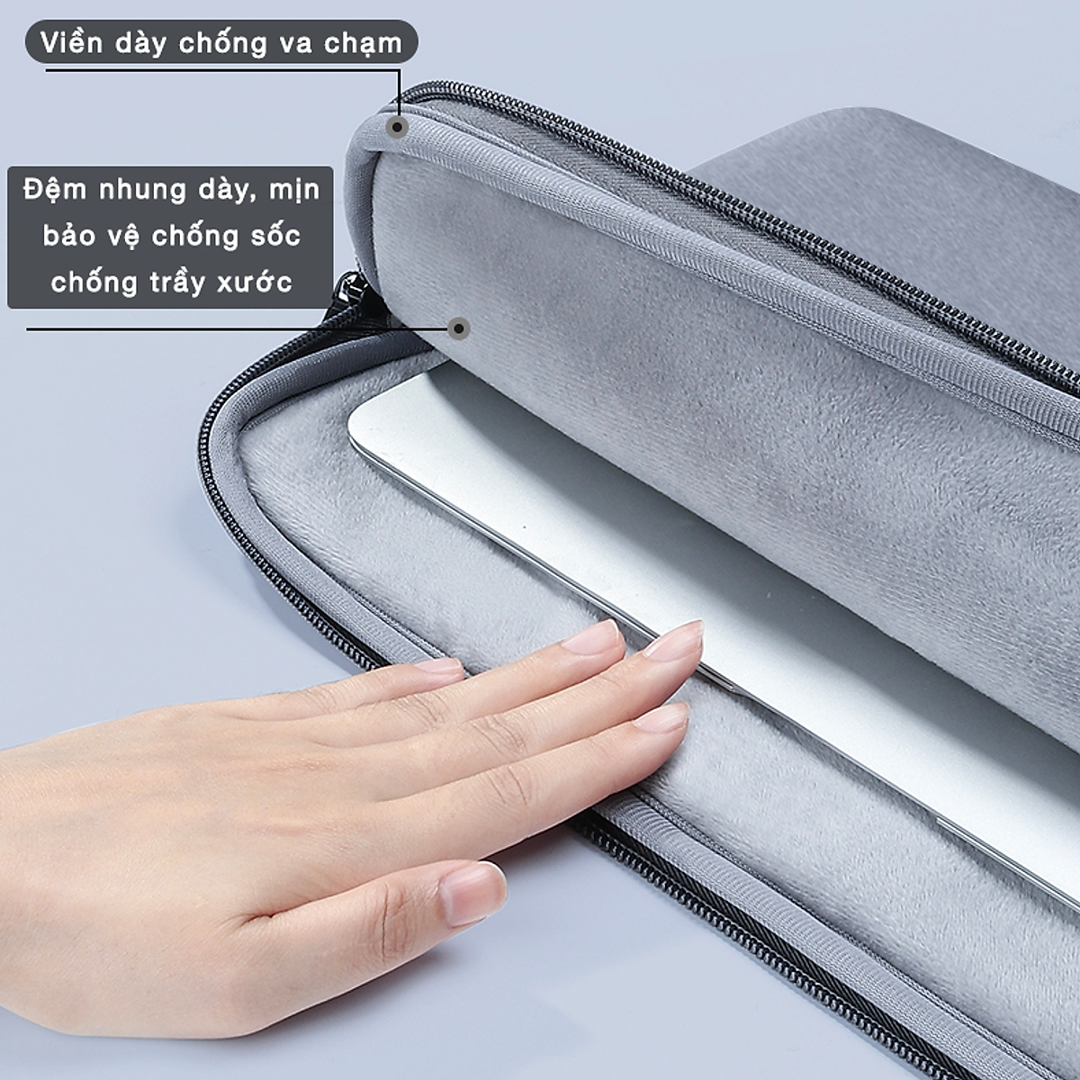 Túi chống sốc Laptop, Túi chống sốc Mac-book cao cấp - Bảo vệ chống va chạm, Chống thấm nước - Hàng chính hãng VinBuy