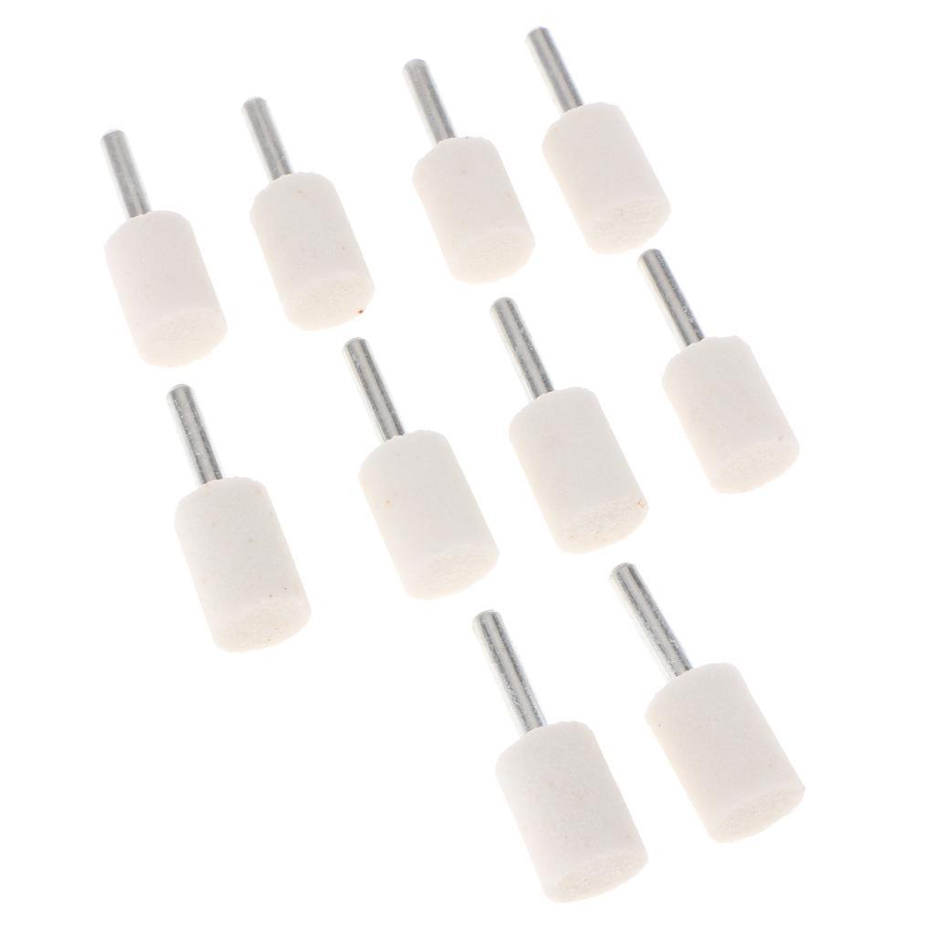 6mm Shank Grinding Head Cylinder Bit Fits Metal Glass Polishing 10pc/set