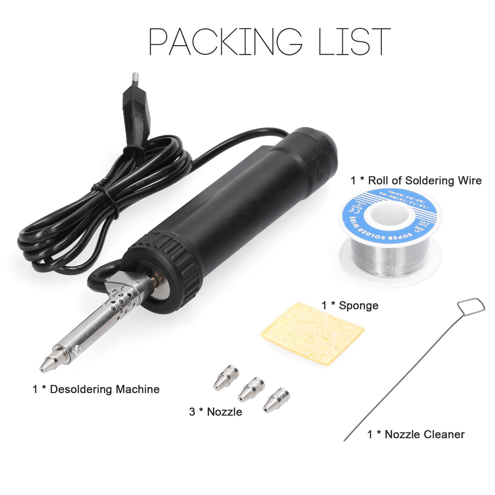 Automatic Portable Electric Solder Tin Sucker Vacuum Soldering Remove Pump Desoldering Machine