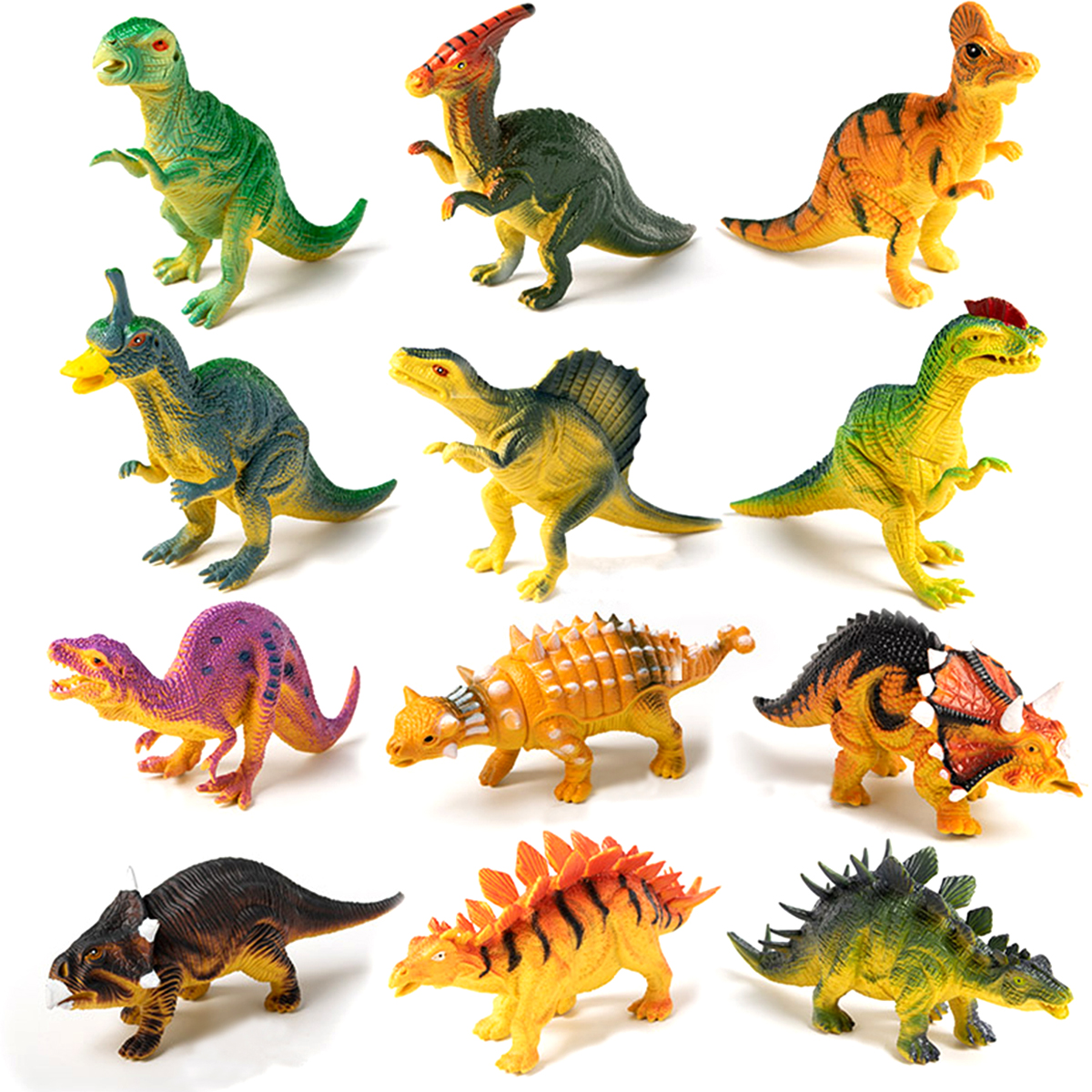 Mô hình khủng long New4all Dinosaurs Discovery 12 con nhựa PVC an toàn cho bé trên 3 tuổi