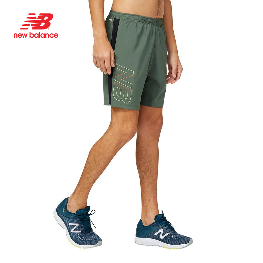 Quần ngắn thể thao nam New Balance RUNNING SHORTS M DEEPOLIV - MS23246DON (form quốc tế)