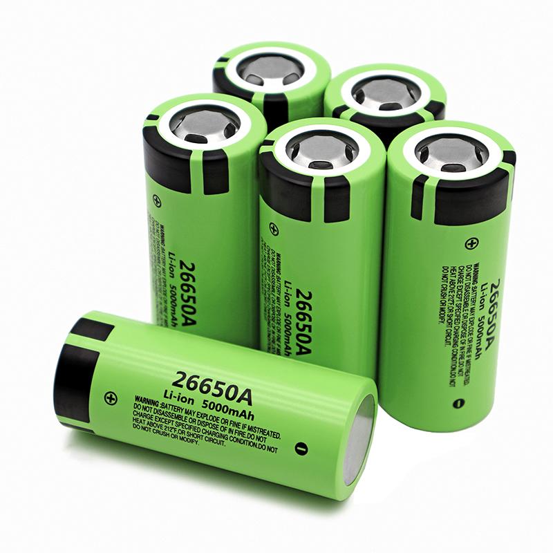 100% Mới Chính Hãng Chất Lượng Cao Pin 26650 5000MAh 3.7V 50A Lithium Ion Có Thể Sạc Lại Cho 26650A Đèn Pin LED + Bộ Sạc Điện Áp Danh Định: 3.7V