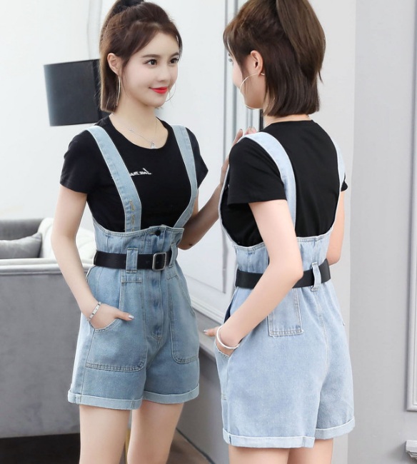 Quần yếm jean short YS10 C058