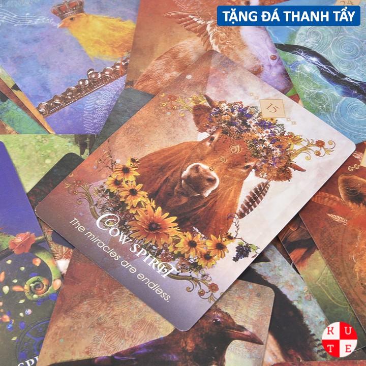 Bộ Bài Spirit Animal Oracle 68 Lá Bài Tặng File Tiếng Anh Và Đá Thanh Tẩy B4