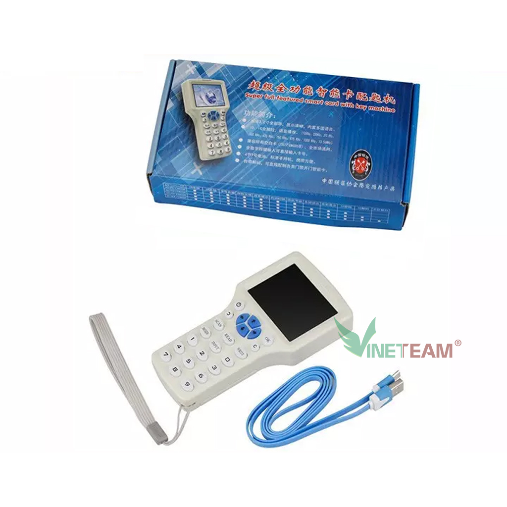 Máy Sao Chép Thẻ Từ RFID Đọc Thẻ IC 2 tần số hỗ trợ copy thẻ 125 Khz (T5577) và 13.56 Mhz (Mifare IUD card) Tặng 5 Thẻ Từ