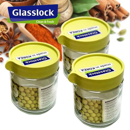 Bộ 3 hũ đựng thủy tinh GLASSLOCK 400ml IG784