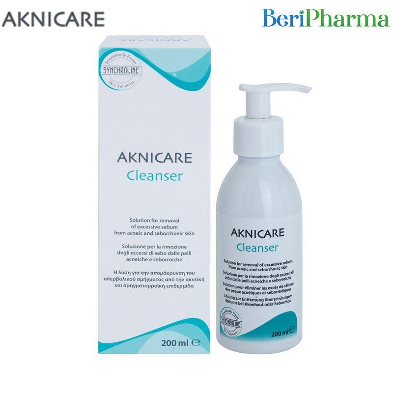 Aknicare Gel Rửa Mặt Cho Da Dầu Mụn Cleanser 200ml