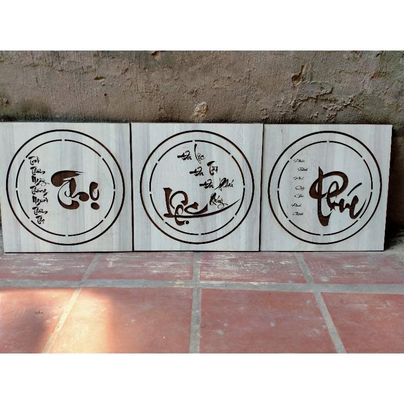Tranh Thư Pháp Bằng Gỗ Chữ Lộc