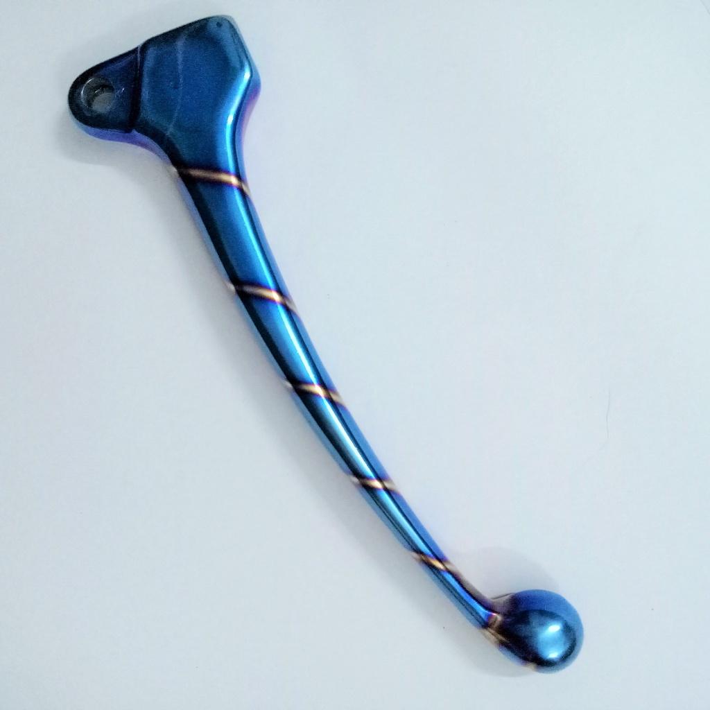 TAY THẮNG ĐÙM CHO WAVE NHỎ INOX MÀU TITAN