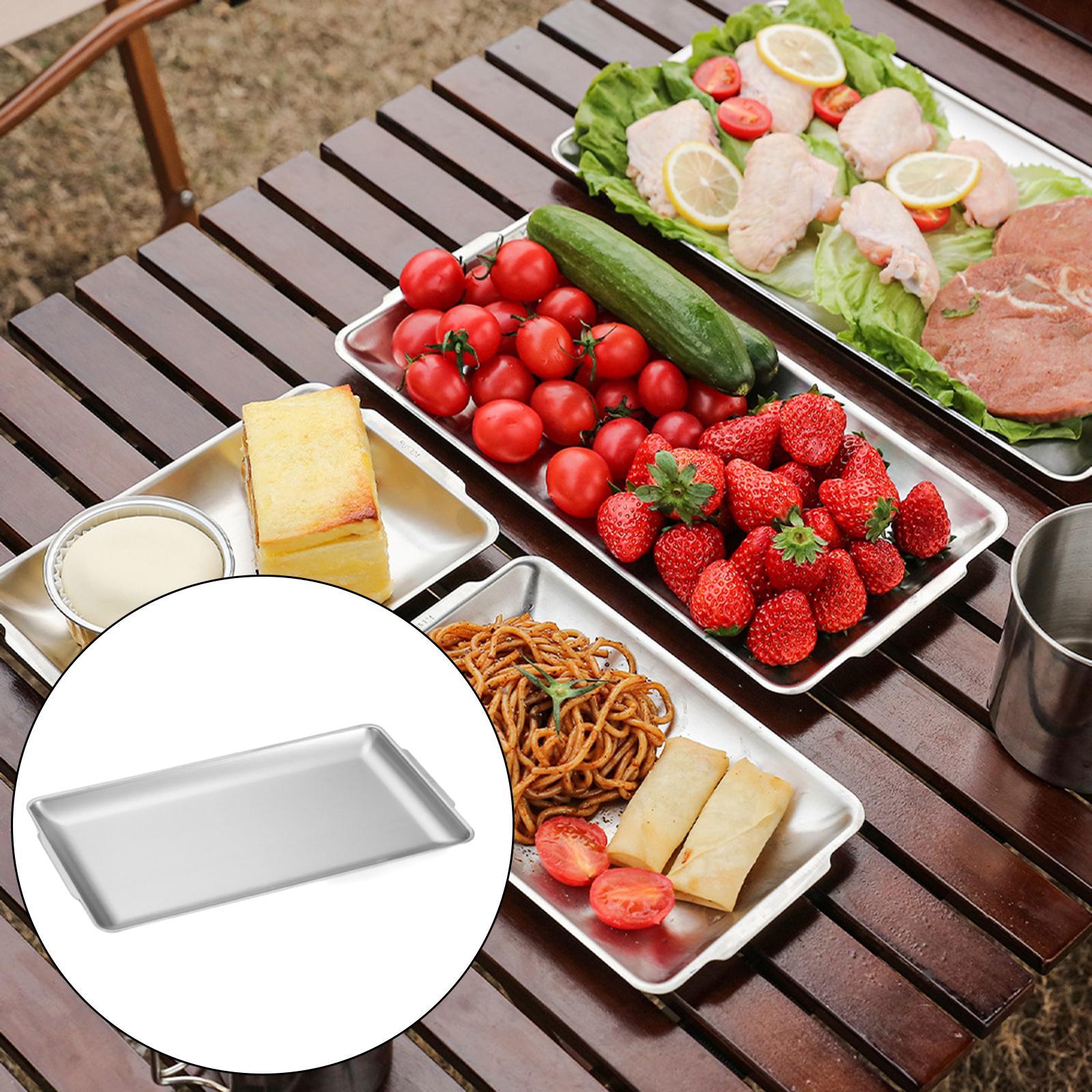 Stainless Steel Serving Tray Snack Food Container for Hotel Restaurant