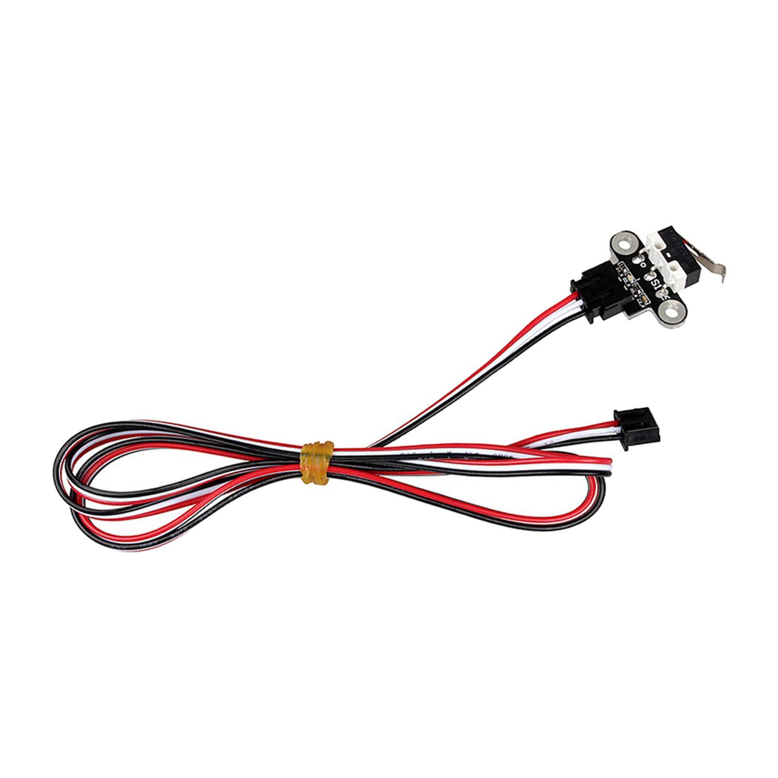 Mechanical Limit Switch Module with 1M Cable, Endstop Switch, with Indicator Replacement Parts, 3D Printer Parts 3Pin for Ramps 1.4 Accessories