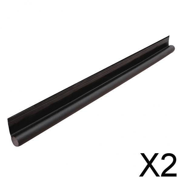 2xDoor Draft Stopper Door Draft Blocker Strong Adhesive 38" Length  black