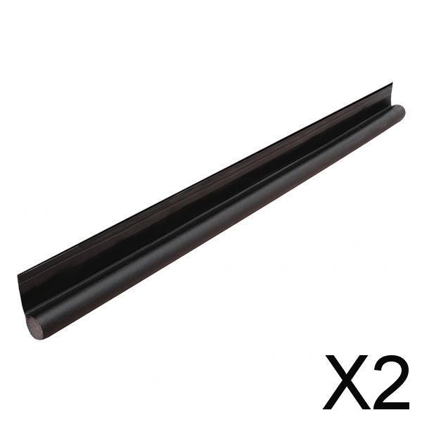 2xDoor Draft Stopper Door Draft Blocker Strong Adhesive 38" Length Black