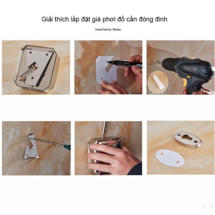 Giá phơi đồ inox không gỉ 304 - ShopToro - AsiaMart