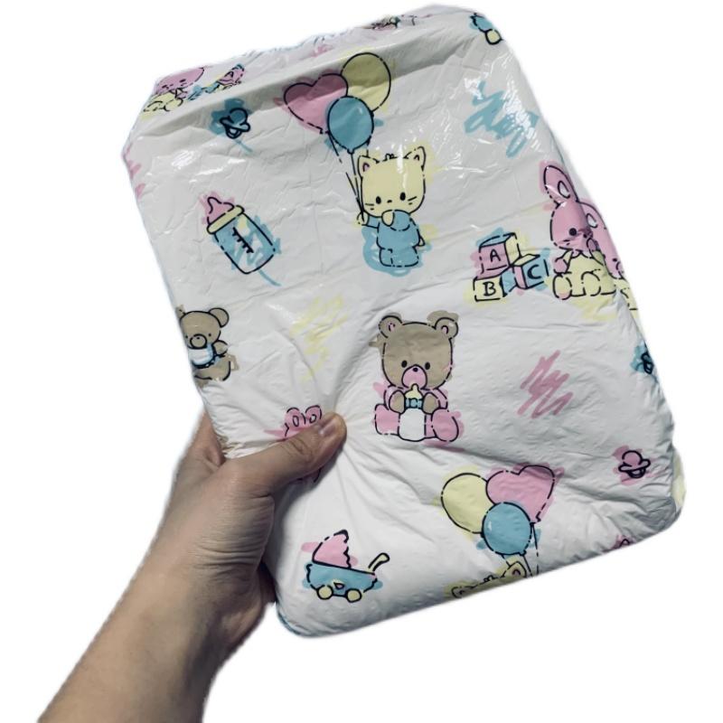 ABDL Bé Trưởng Thành Ddlg Tã Bình Sữa Gấu Xuất Khẩu Lớn Hấp Thụ Hoạt Hình Tã Người Chơi Nguyên Khối 600Ml Đa Năng Kích Thước