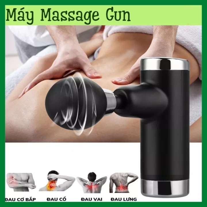 Máy Mát Xa Cầm Tay , Massage Cổ Vai Gáy 4 Đầu 6 Cấp Độ Chuyên Sâu Giảm Đau Cơ