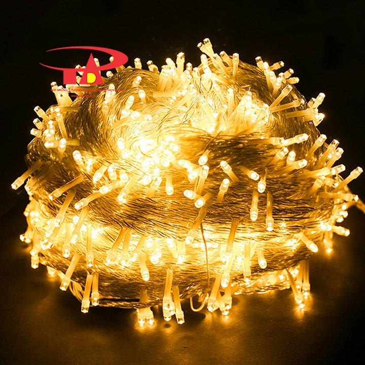Dây đèn trang trí noel 100m sáng vàng