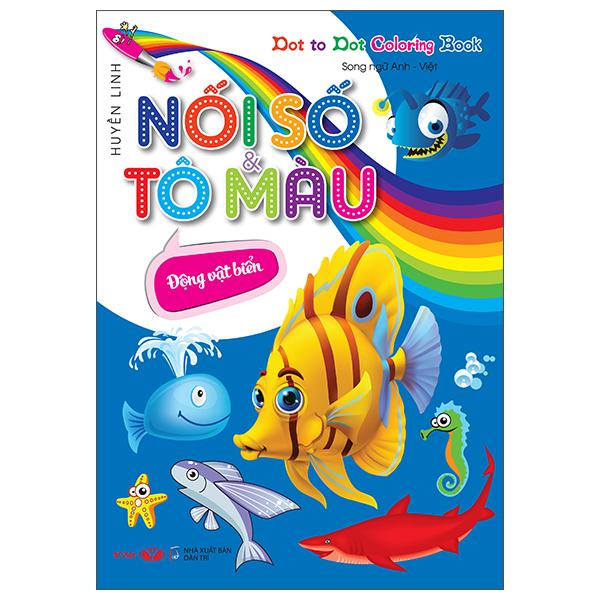 Dot To Dot Coloring Book - Nối Số &amp; Tô Màu - Động Vật Biển