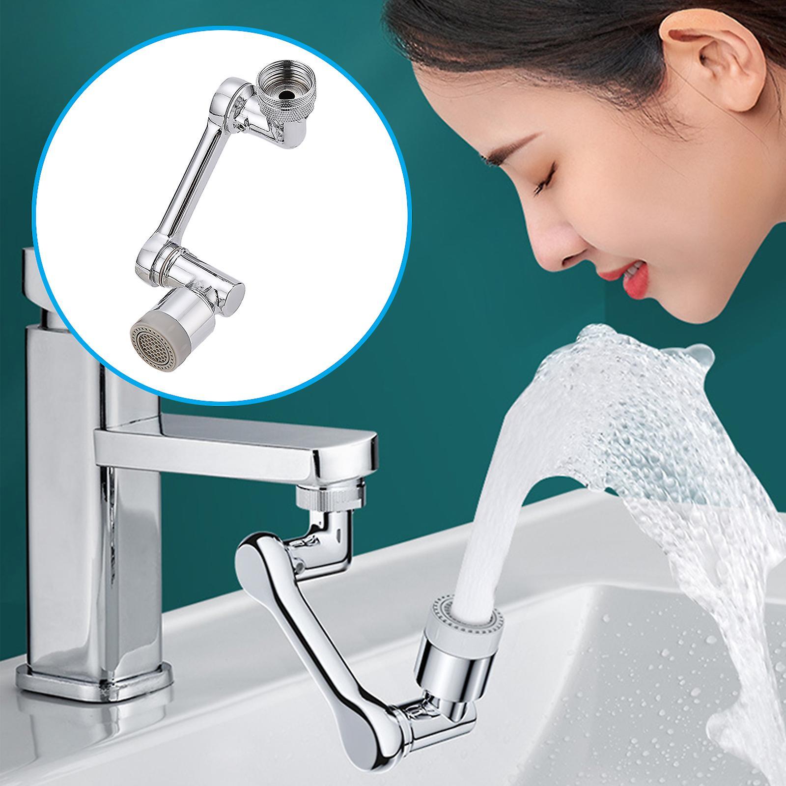 Vòi lọc chống tia nước, Bộ mở rộng vòi xoay 1080, Máy sục khí phun xoay cho bồn rửa nhà bếp, chức năng kép