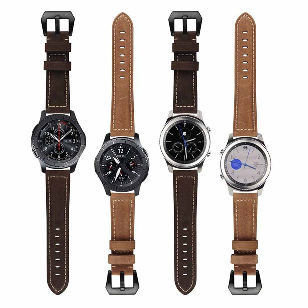 Dây đeo thay thế Crazy Horse da cổ điển cao cấp chính hãng dành cho đồng Hồ Thông Minh Samsung Gear S3